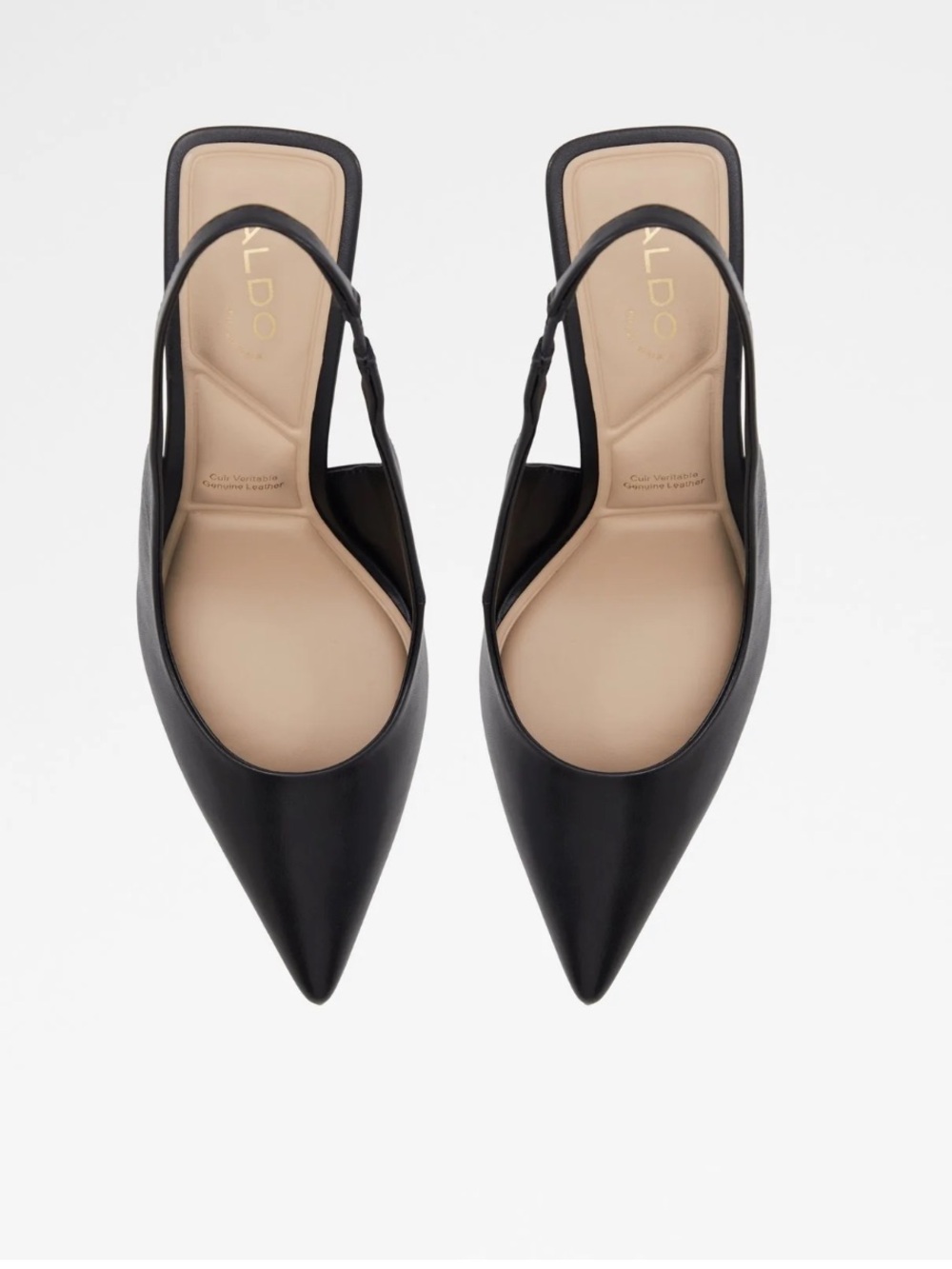 ALDO Black Pointed Slingback Pumps
